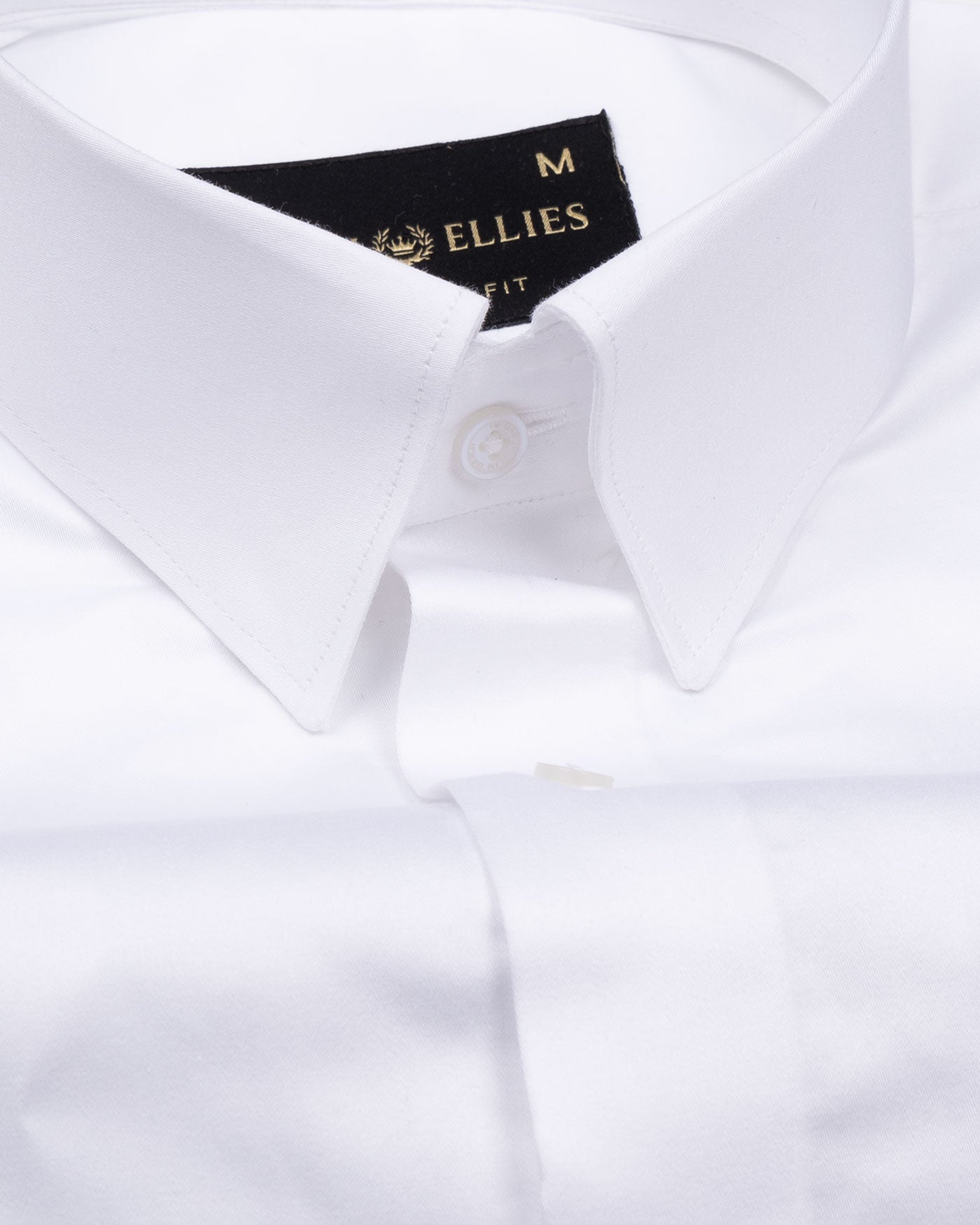 Rostin White Hidden Button Down Giza Cotton Shirt - John Ellies