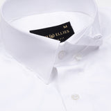 Rostin White Hidden Button Down Giza Cotton Shirt - John Ellies