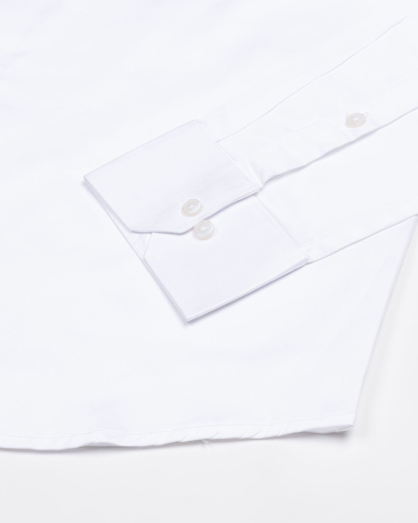 Rostin White Hidden Button Down Giza Cotton Shirt - John Ellies