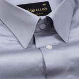 Rostin Silver Hidden Button Down Giza Cotton Shirt - John Ellies