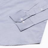 Rostin Silver Hidden Button Down Giza Cotton Shirt - John Ellies