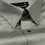 Rostin Olive Hidden Button Down Giza Cotton Shirt - John Ellies
