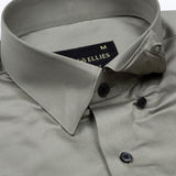 Rostin Olive Hidden Button Down Giza Cotton Shirt - John Ellies