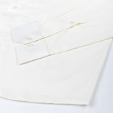 Rostin Cream Hidden Button Down Giza Cotton Shirt - John Ellies
