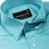 Rostin Turquis Hidden Button Down Giza Cotton Shirt - John Ellies