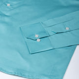 Rostin Turquis Hidden Button Down Giza Cotton Shirt - John Ellies