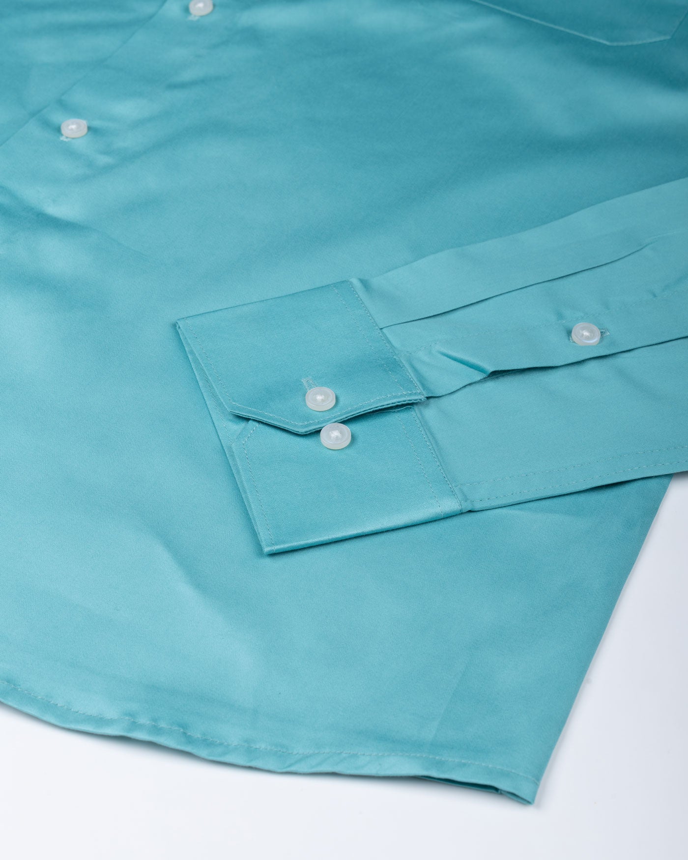 Rostin Turquis Hidden Button Down Giza Cotton Shirt - John Ellies