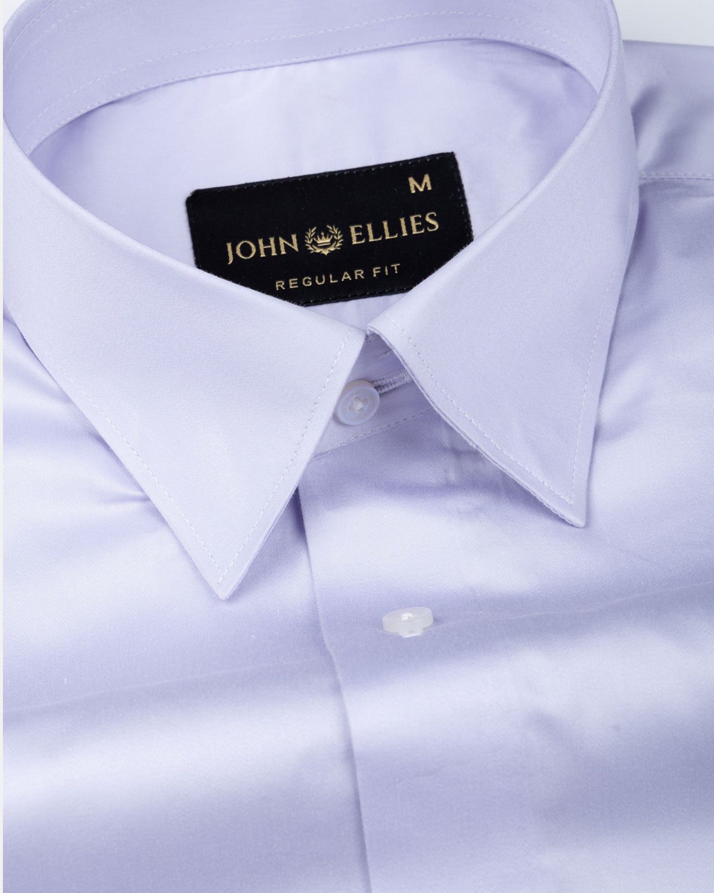 Rostin Lavender Hidden Button Down Giza Cotton Shirt - John Ellies