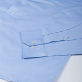 Rostin Sky Blue Hidden Button Down Giza Cotton Shirt - John Ellies