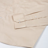 Rostin Beige Hidden Button Down Giza Cotton Shirt - John Ellies