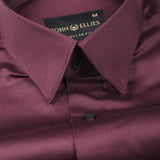 Rostin Purple Hidden Button Down Giza Cotton Shirt - John Ellies