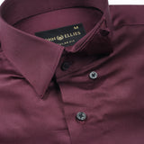 Rostin Purple Hidden Button Down Giza Cotton Shirt - John Ellies