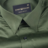 Rostin Green Hidden Button Down Giza Cotton Shirt - John Ellies
