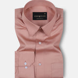Rostin Peach Hidden Button Down Giza Cotton Shirt - John Ellies