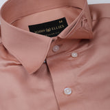 Rostin Peach Hidden Button Down Giza Cotton Shirt - John Ellies