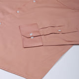 Rostin Peach Hidden Button Down Giza Cotton Shirt - John Ellies