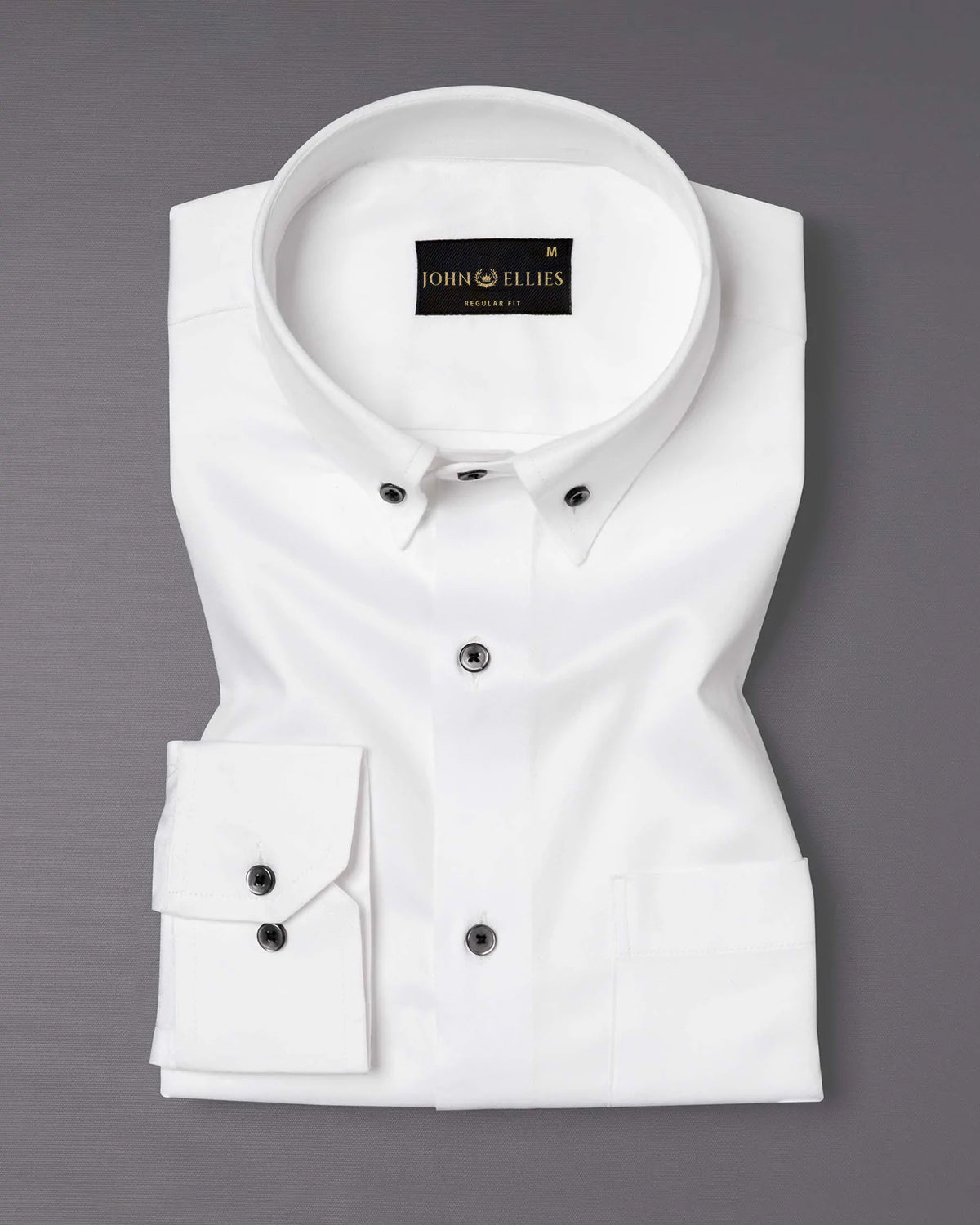 Buy White With Black Button Down Cotton Shirt John Ellies India Buy White With Black Button Down Cotton Shirt John Ellies India