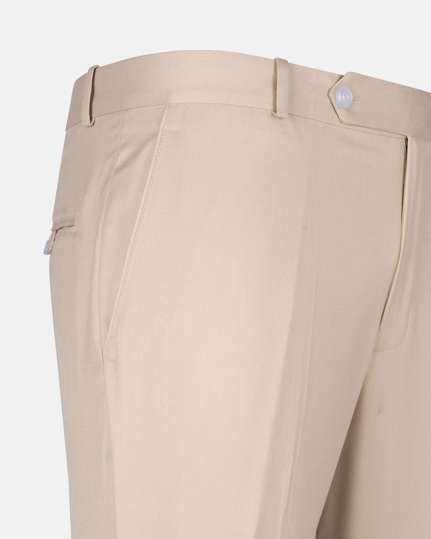 Buy Zernol Cream Formal Cotton Stretchable Pant
