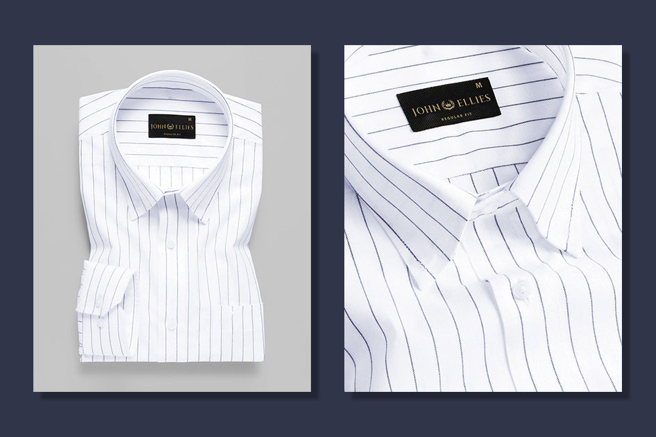 Howdy Shirt in Navy Stripe
