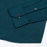 Lynthor Forest Teal Plain Linen Button Down Shirt