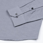 Lynthor Silver Plain Linen Button Down Shirt - John Ellies