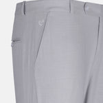 Zalix Smoke Grey Linen Formal Pant - John Ellies