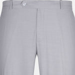 Zalix Smoke Grey Linen Formal Pant - John Ellies