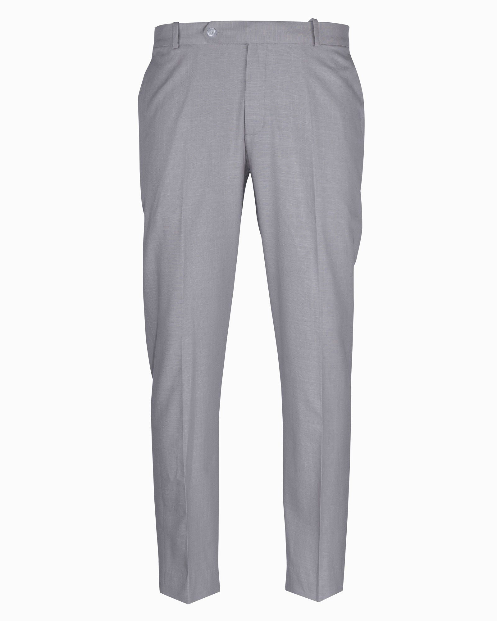 Zalix Smoke Grey Linen Formal Pant - John Ellies