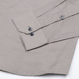 Lynthor Tan Plain Linen Button Down Shirt