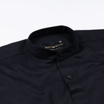 Luxline Black Oxford Plain Cotton Shirt - John Ellies