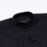 Luxline Black Oxford Plain Cotton Shirt - John Ellies