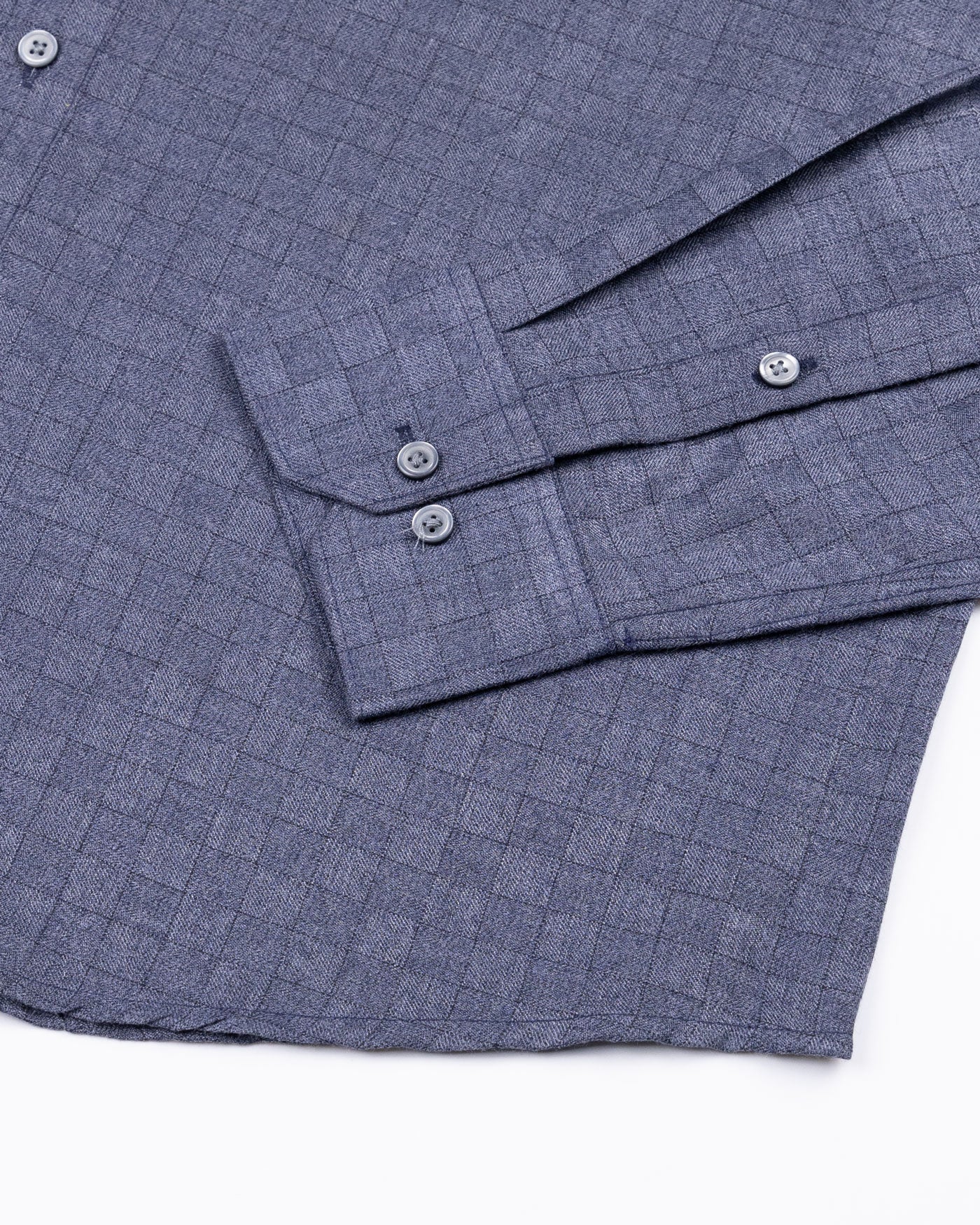 Gridon Navy Checked Premium Cotton Shirt - John Ellies