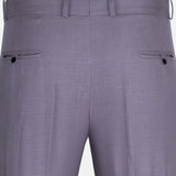 Zalix Purple Linen Formal Pant - John Ellies