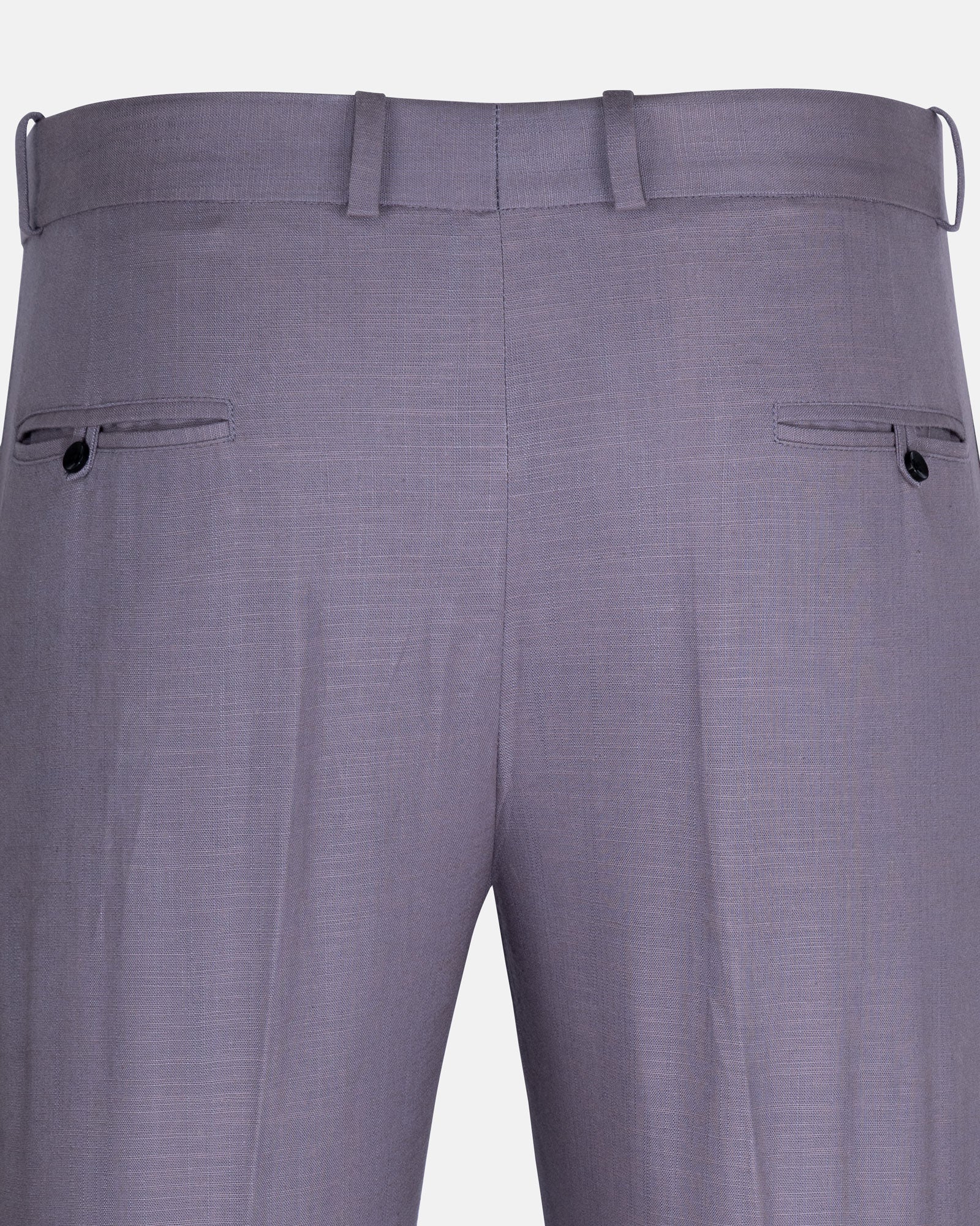 Zalix Purple Linen Formal Pant - John Ellies