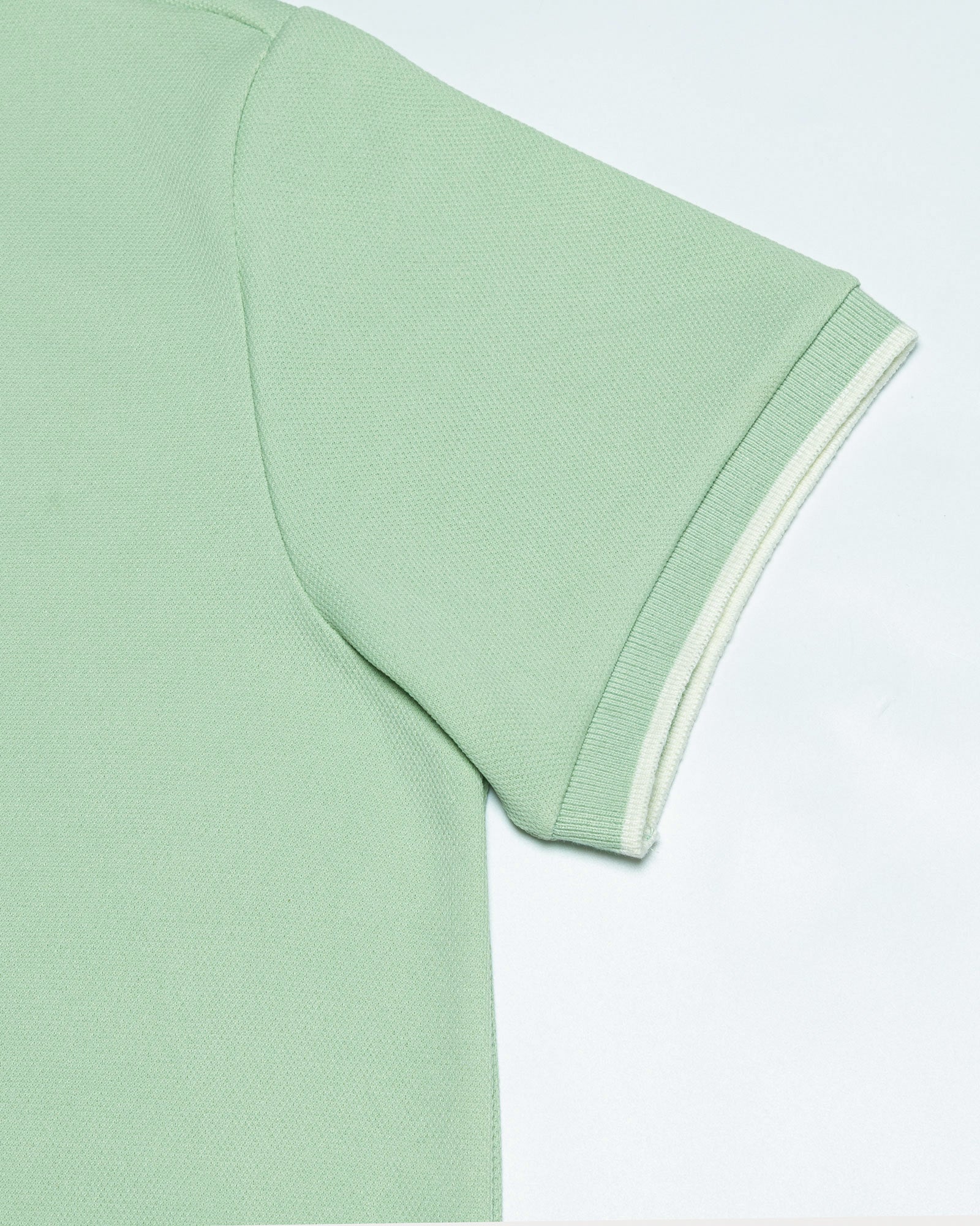 Tensy Soft Lime Cotton Polo T-Shirt - John Ellies