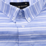 Linette Blue With White Cotton Stripe Shirt - John Ellies