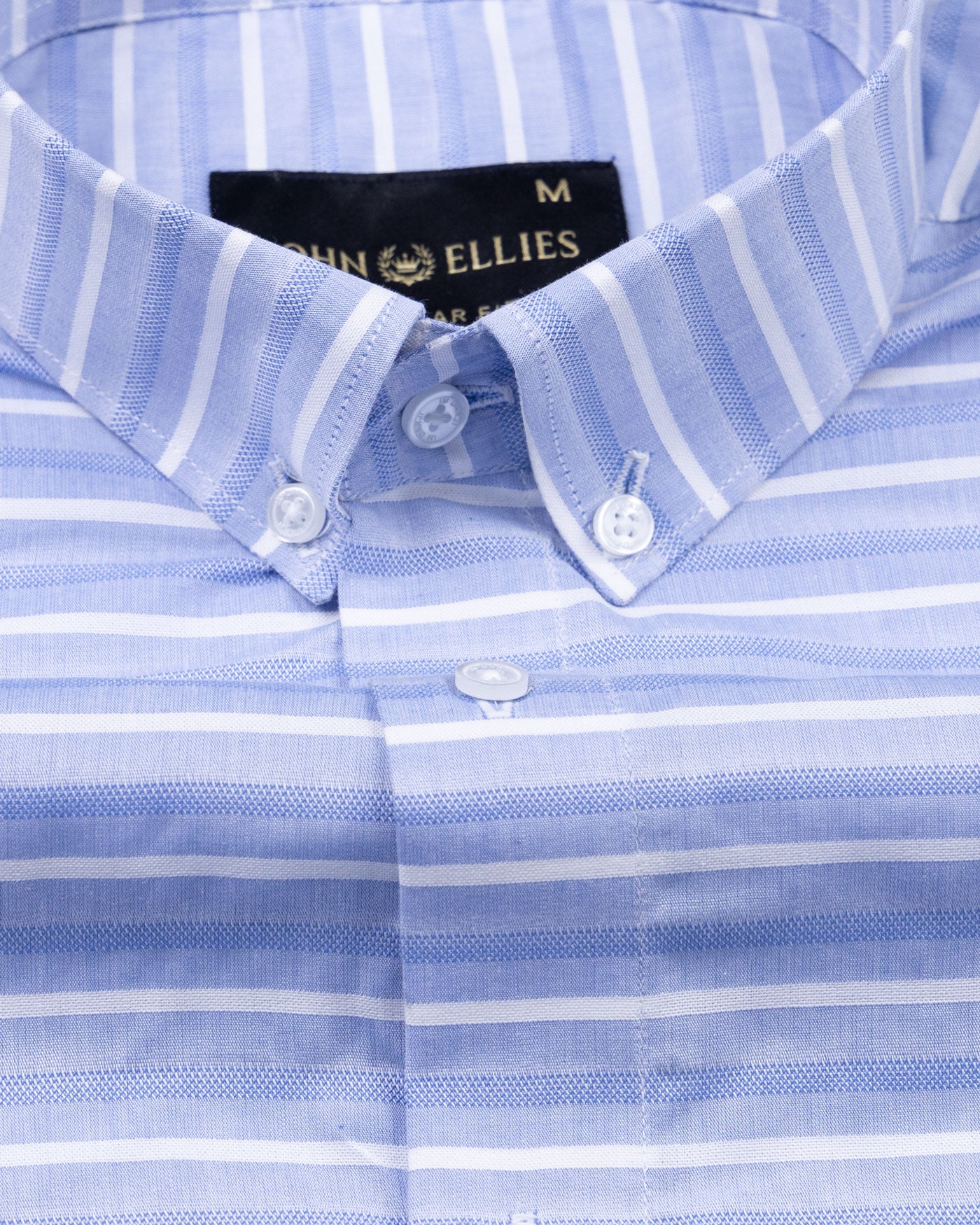 Linette Blue With White Cotton Stripe Shirt - John Ellies