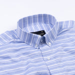 Linette Blue With White Cotton Stripe Shirt - John Ellies