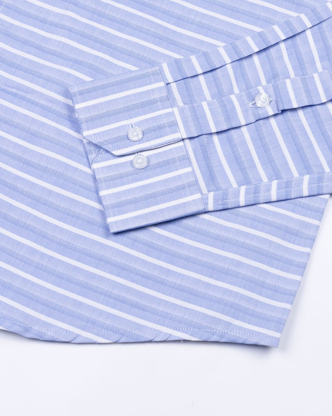 Linette Blue With White Cotton Stripe Shirt - John Ellies