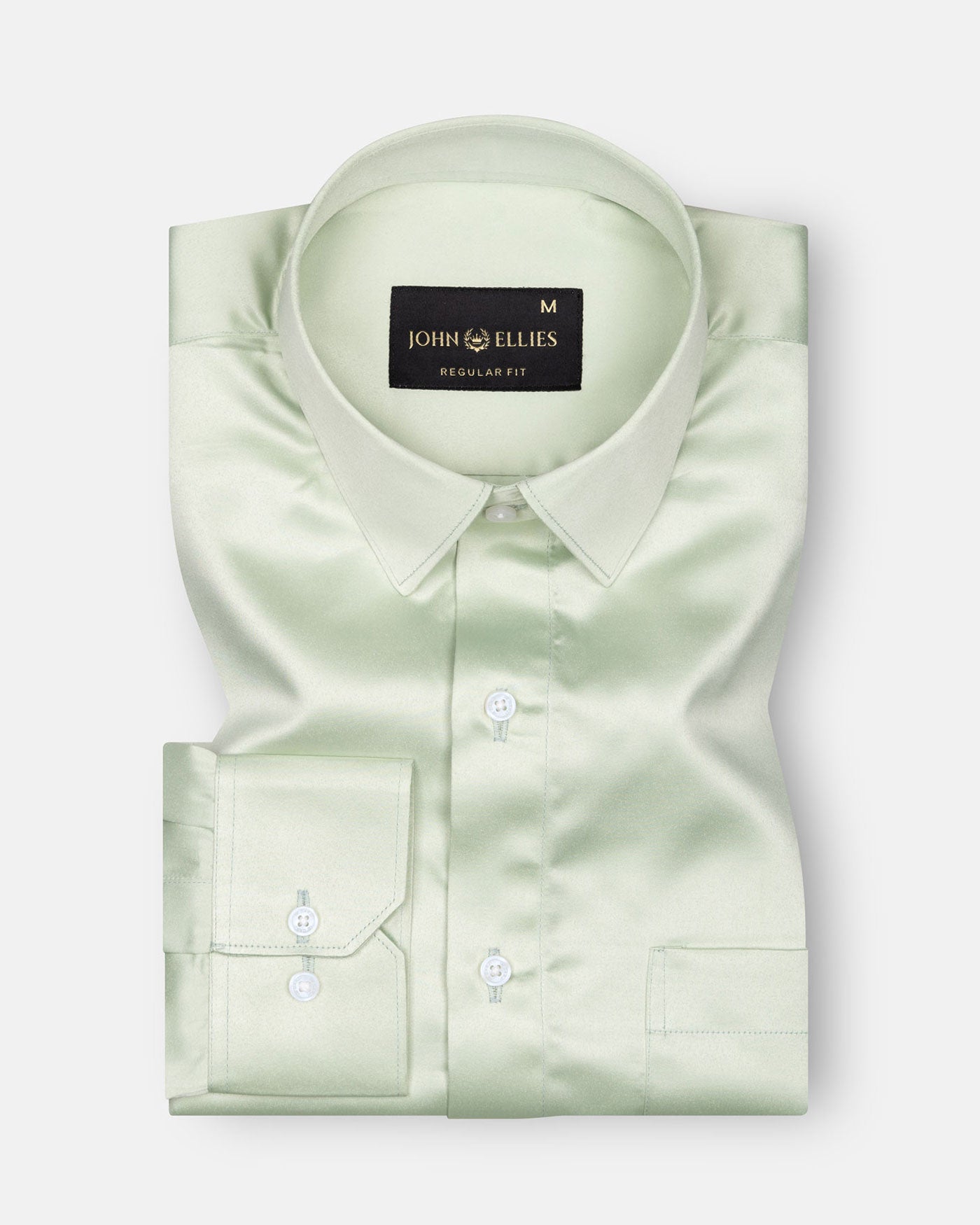 Montor Olive Premium Satin Men's Shirt - John Ellies