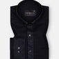 Lynthor Black Plain Linen Button Down Shirt - John Ellies