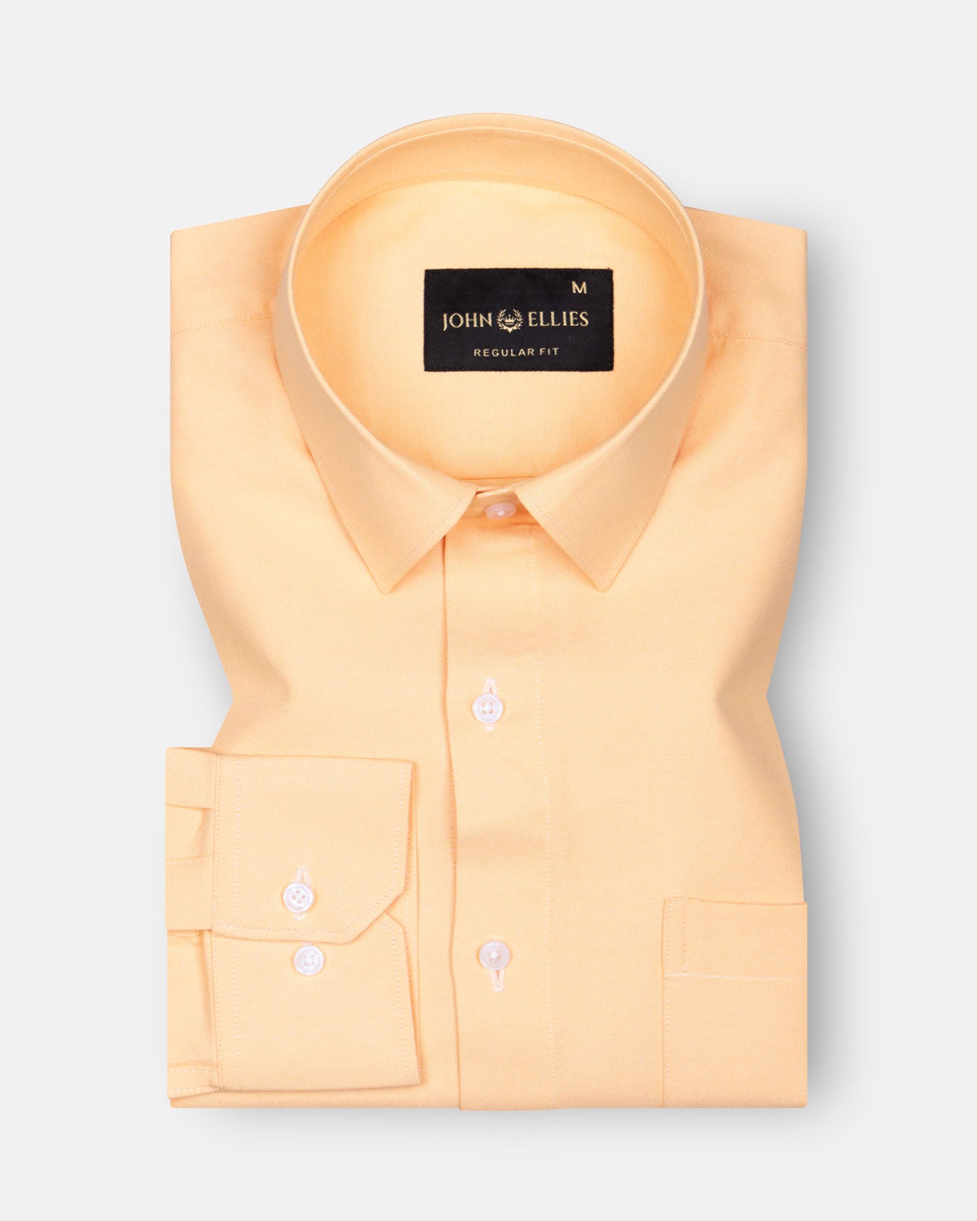 Renato Privilege Orange Plain Oxford Cotton Shirt - John Ellies