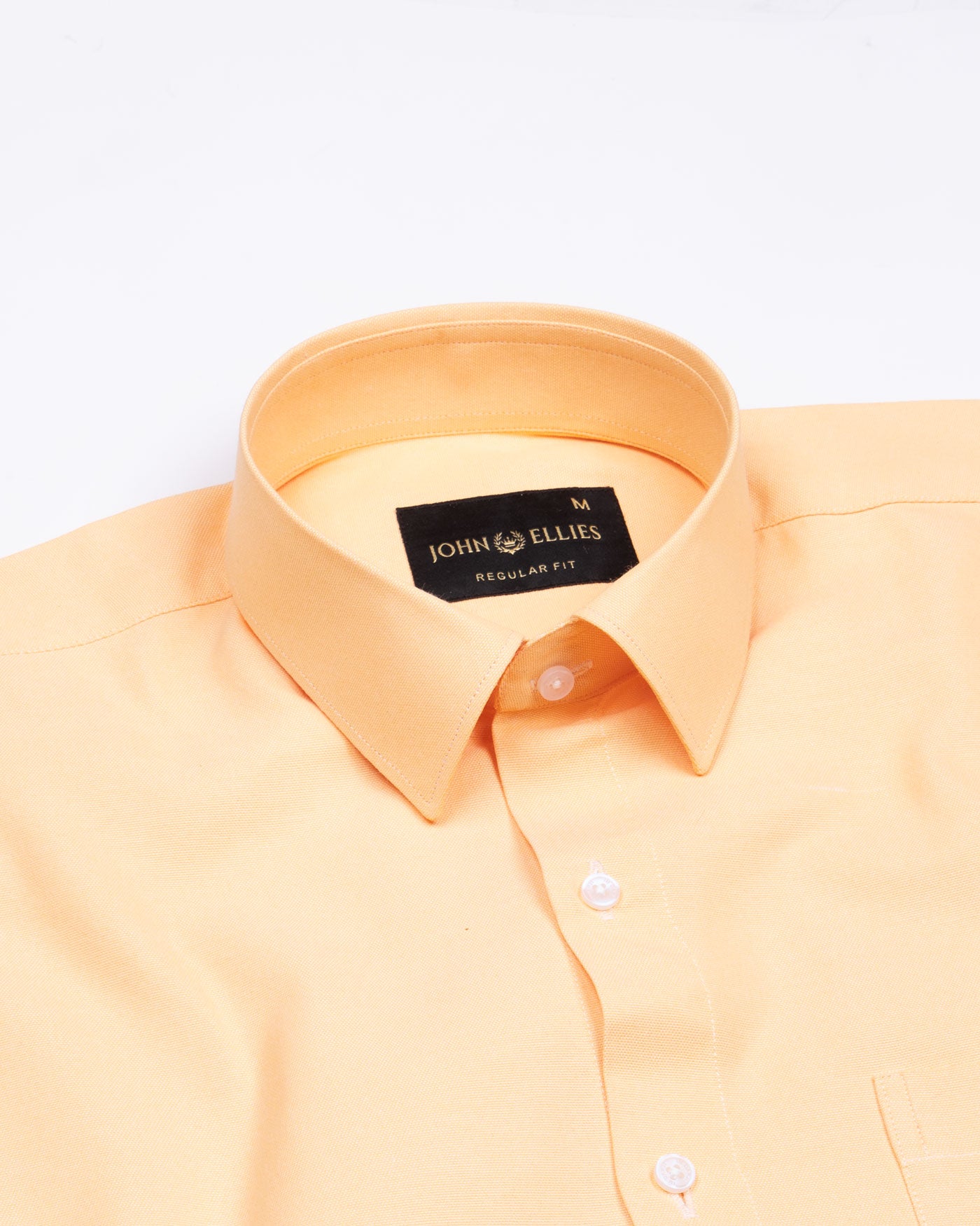 Renato Privilege Orange Plain Oxford Cotton Shirt - John Ellies