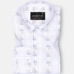 Claryon Grey Line Checked Oxford Cotton Shirt - John Ellies