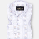 Claryon Grey Line Checked Oxford Cotton Shirt - John Ellies