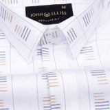 Claryon Grey Line Checked Oxford Cotton Shirt - John Ellies