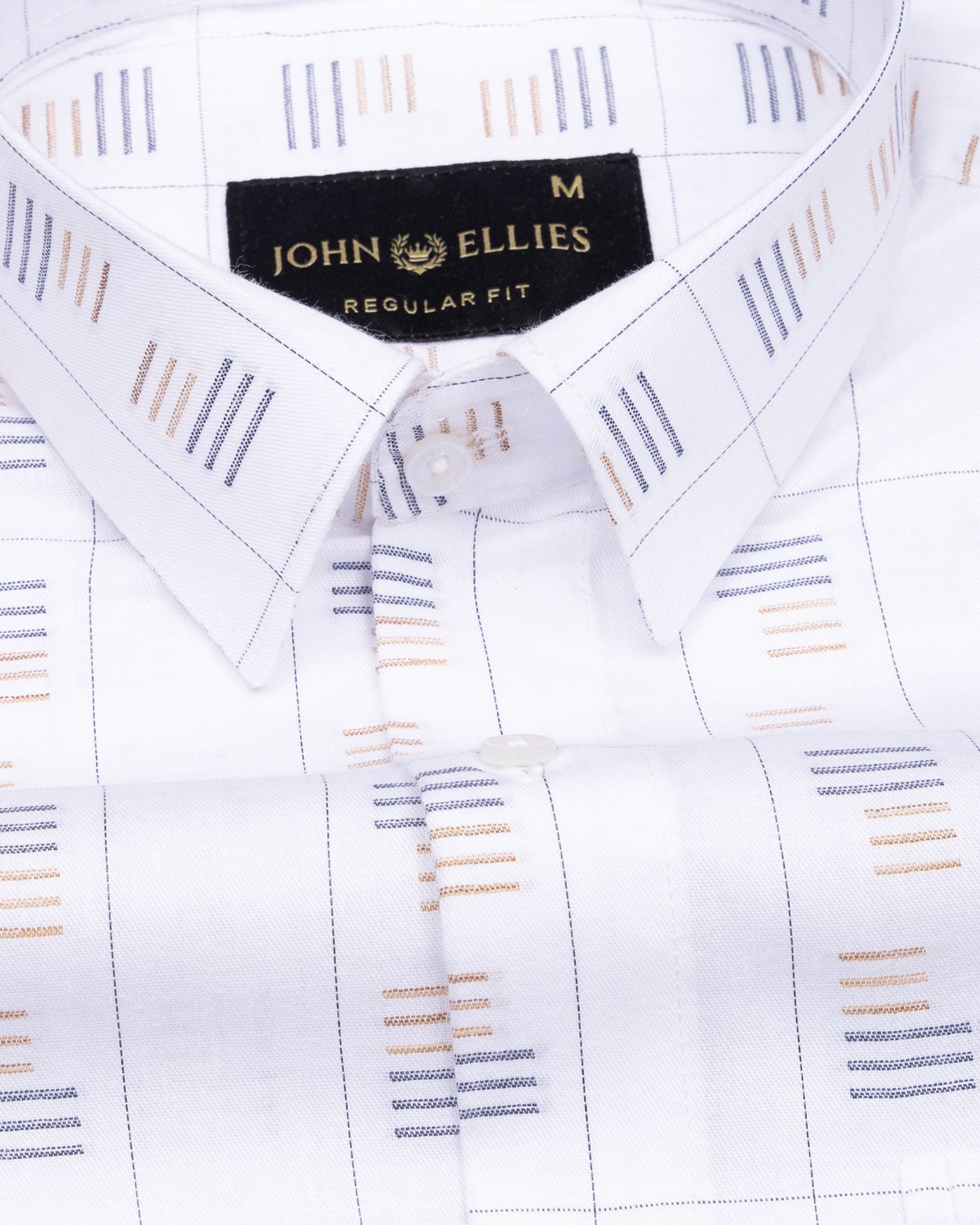 Claryon Grey Line Checked Oxford Cotton Shirt - John Ellies