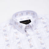 Claryon Grey Line Checked Oxford Cotton Shirt - John Ellies