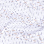 Claryon White Graph Checked Oxford Cotton Shirt - John Ellies