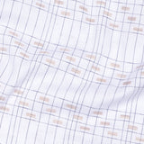 Claryon White Graph Checked Oxford Cotton Shirt - John Ellies